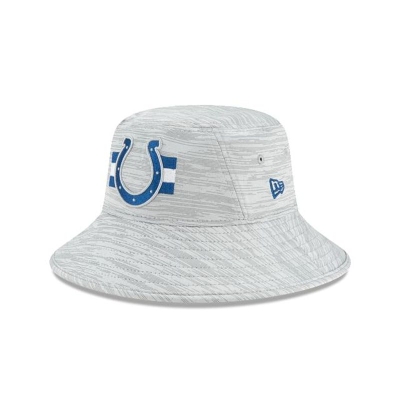 Blue Indianapolis Colts Hat - New Era NFL Official NFL Training Stretch Bucket Hat USA4359187